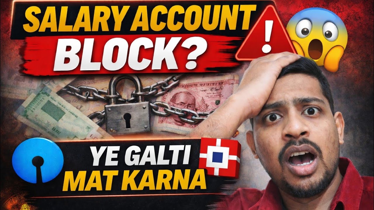 Salary Account Freeze 😱 Just one mistake and your entire salary can be frozen! #bank #banking #sa...