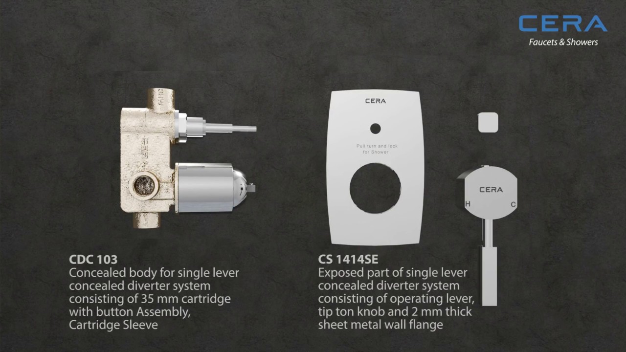 Installation - Single Lever Concealed Diverter