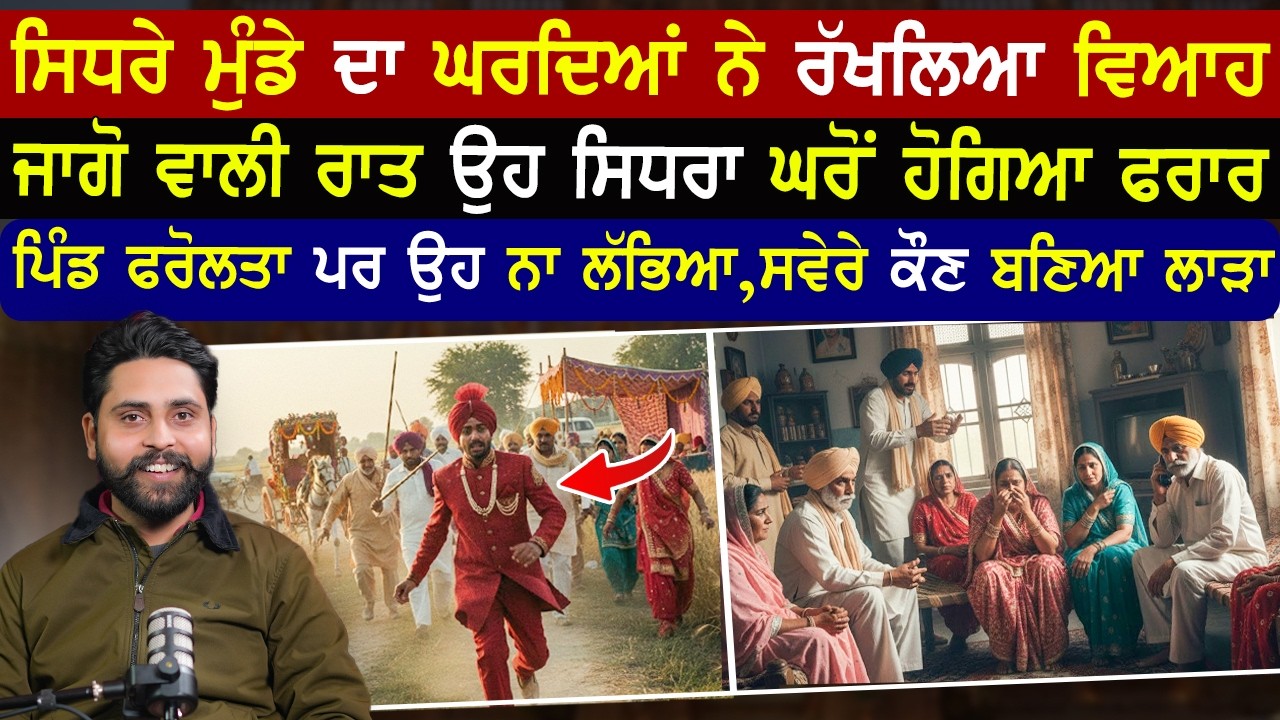 ਸਿਧਰੇ ਮੁੰਡੇ ਦਾ ਘਰਦਿਆਂ ਨੇ ਰੱਖਲਿਆ ਵਿਆਹ,ਜਾਗੋ ਵਾਲੀ ਰਾਤ ਉਹ ਸਿਧਰਾ ਘਰੋਂ ਹੋਗਿਆ ਫਰਾਰ,ਸਵੇਰੇ ਕੌਣ ਬਣਿਆ ਲਾੜਾ|