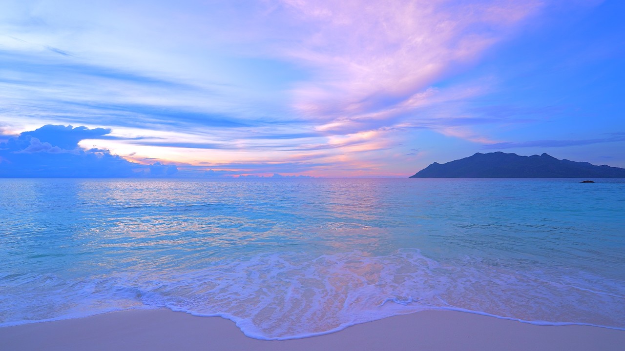 Seychelles 4K 🏝 Ocean sounds for sleep and study