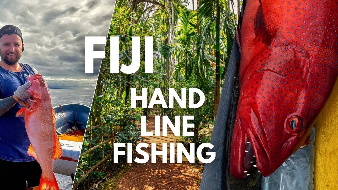 fiji Fishing with the locals : HAND LINE ONLY