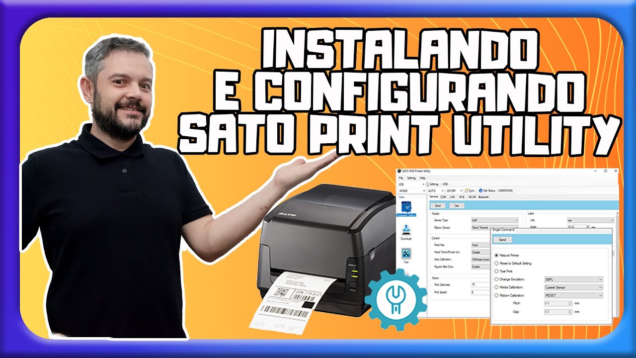 Instalando e conhecendo as funcionalidade do Sato Print Utility