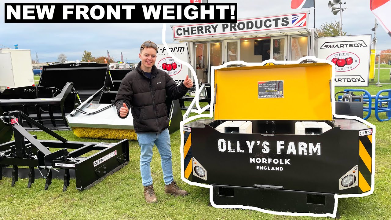 THIS IS MY NEW CUSTOM FRONT WEIGHT BOX! & NEW FARM VEHICLE AT MIDLANDS MACHINERY SHOW!