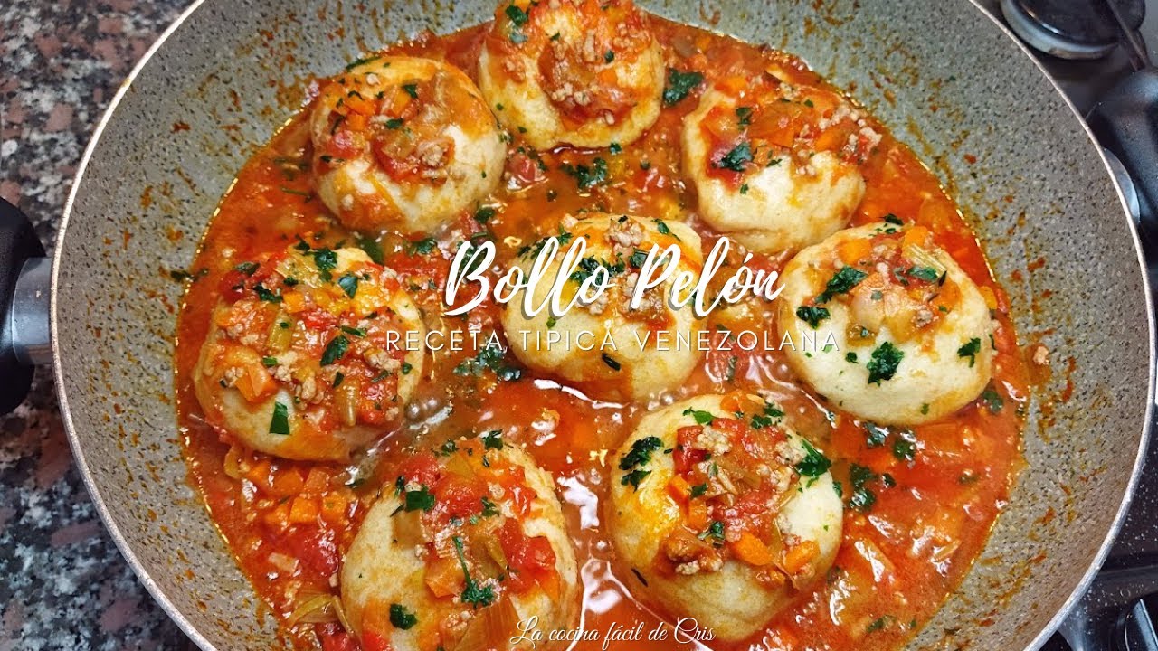 Bollos pelones, delicioso bollo de harina de maiz relleno de carne y salsa, fácil y deliciosa receta