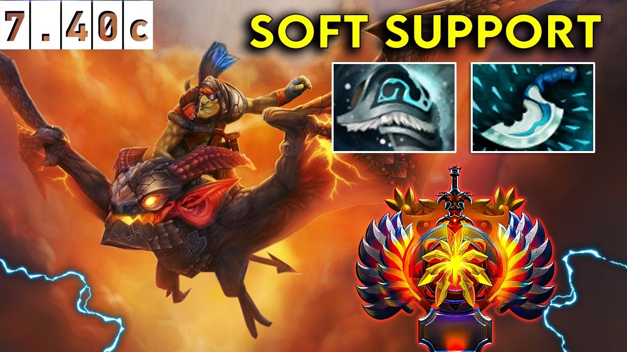 Batrider Immortal Soft Support - Dota 2 Patch 7.40c Pro Pub Gameplay