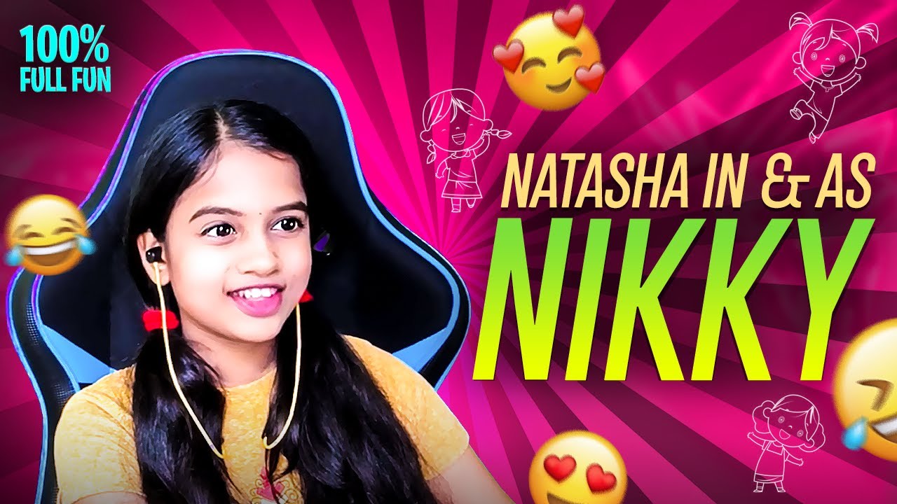 Natasha introducing her sister Nikki | Nikki special video #funny #natashagaming #nikkivideo #comedy