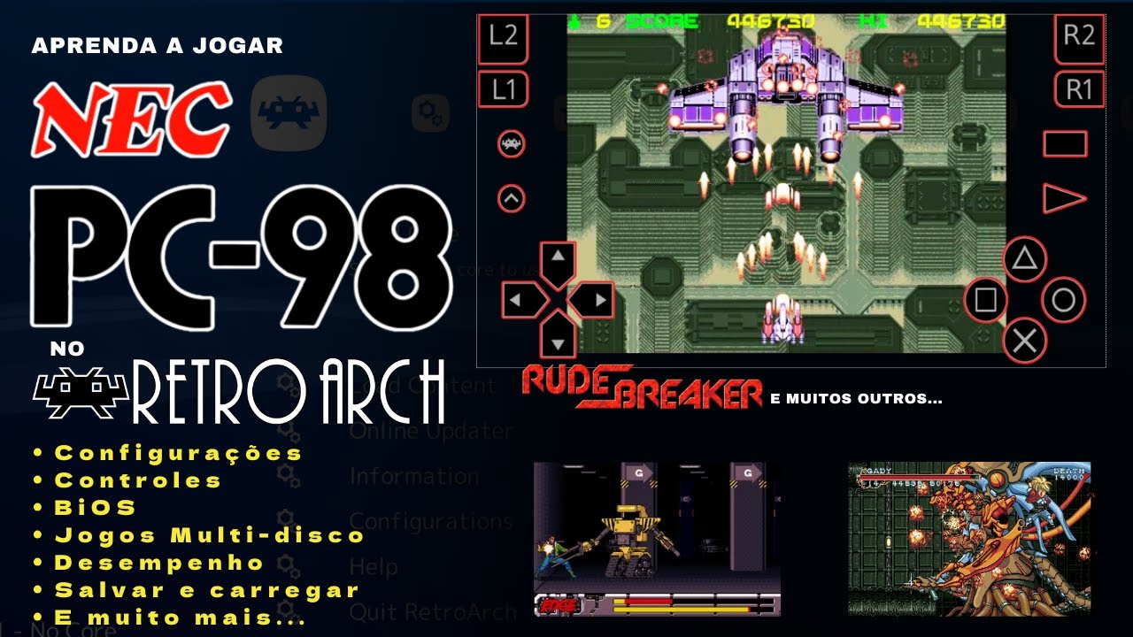 Como jogar Nec PC 98 no Retroarch Android?