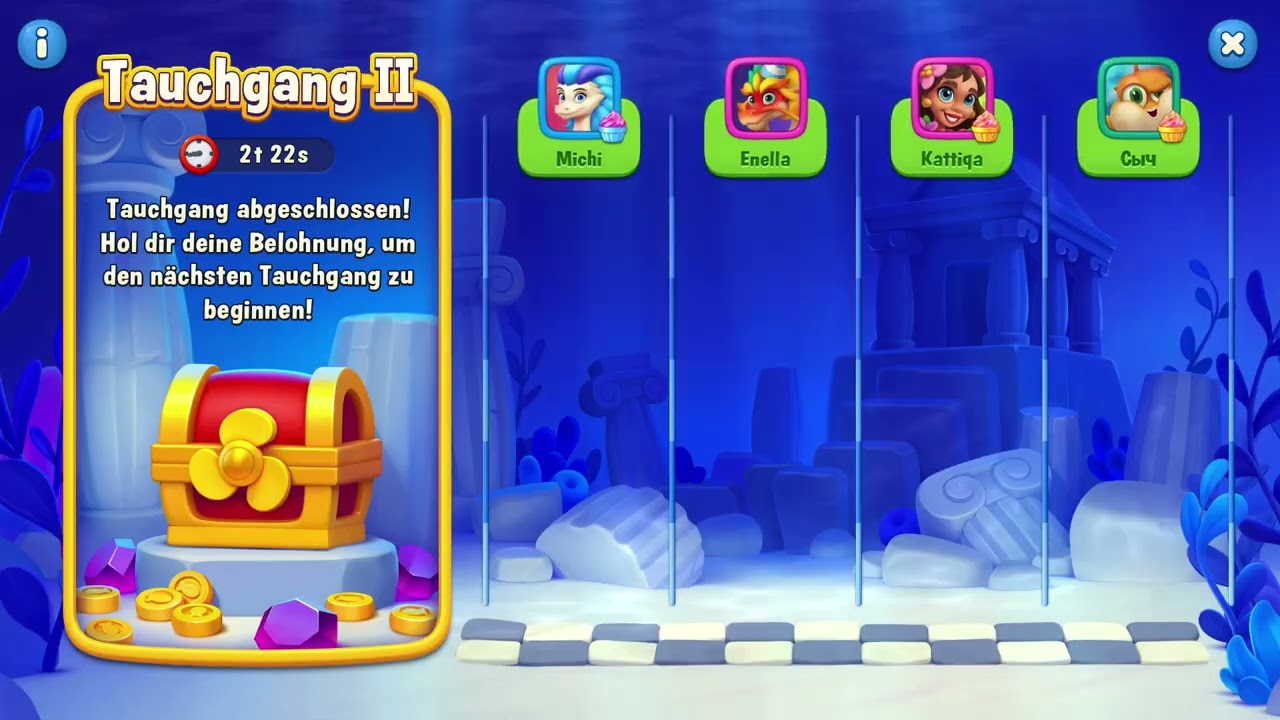 Fishdom Level 18501 - 18521 Fishdom Part 471 ( New Element and New Event Treasure Island !!! )