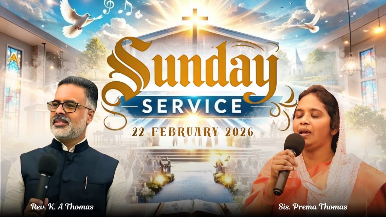 🔴SUNDAY SERVICE | LIVE | 22 February 2026 | Rev. K A Thomas | CFAG, Munnar