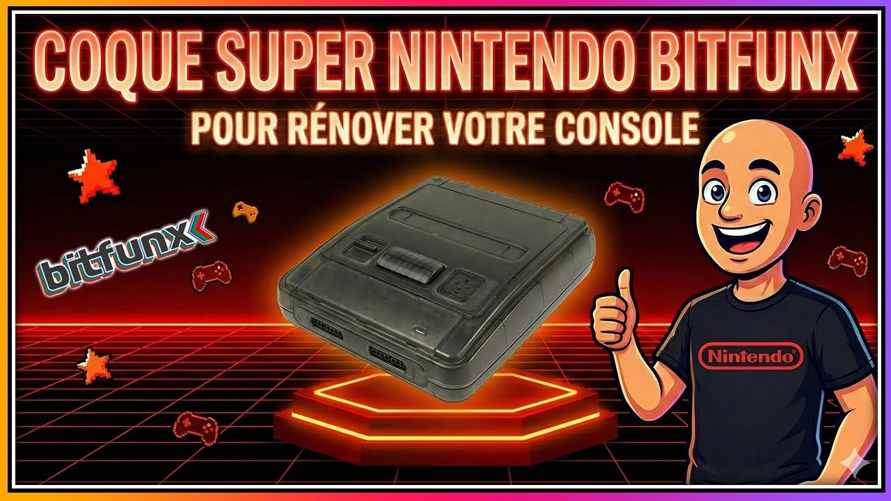 Une Super Nintendo customisée toute neuve ? 😍 Grâce à la coque Bitfunx !