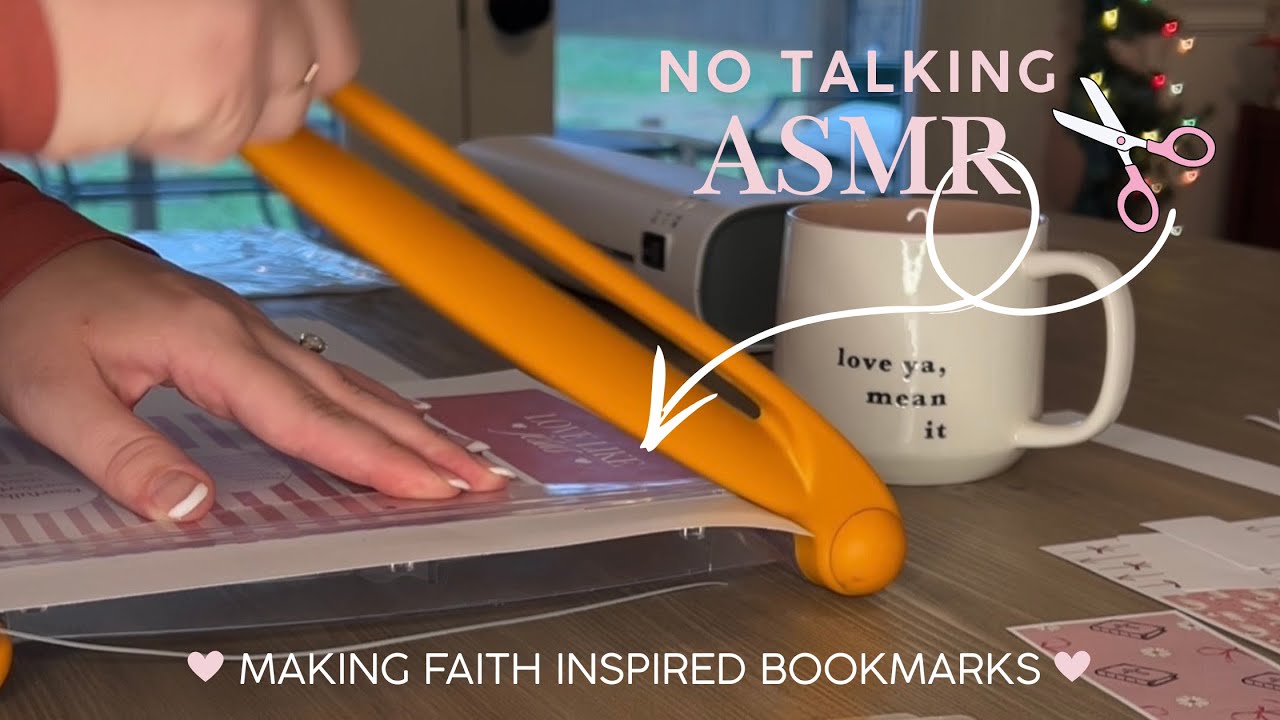 ✨ No Talking ASMR — Cutting Faith Bookmarks | Gentle Crafting Sounds for Peace & Rest