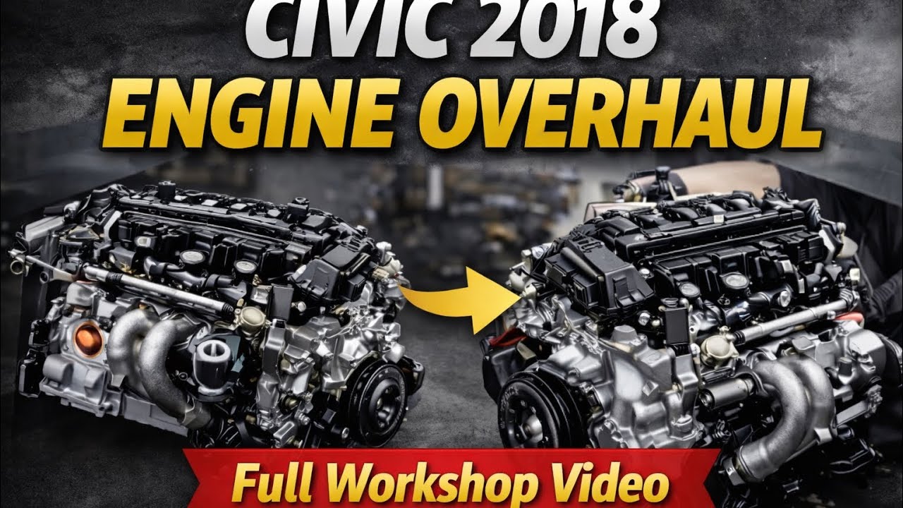 Full Engine Rebuild Honda Civic 2018 | Step-by-Step Workshop Guide
