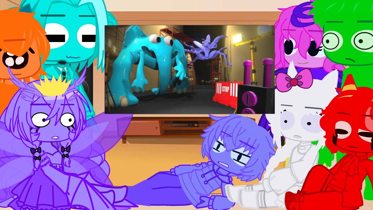 Garten of Banban w/ Miss Luna & Coach React To Coach Pickles vs Miss Luna + Jumpscare II Naomi 🐰