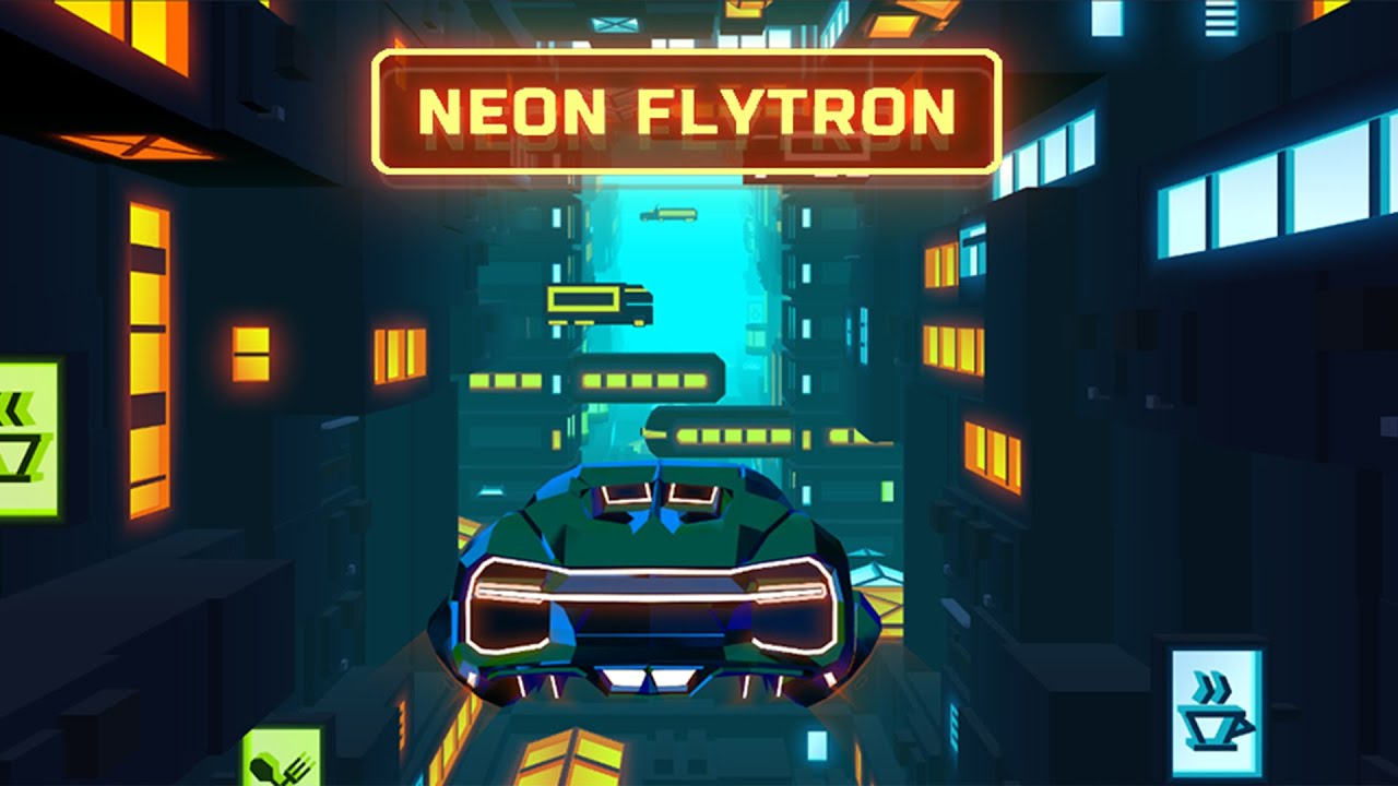 Neon Flytron Cyberpunk Racer Gameplay