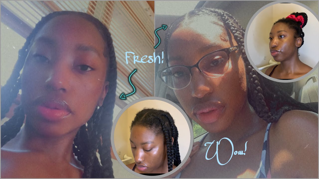 How To: Refresh Jumbo Knotless Braids | Easy Rubber Band Method
