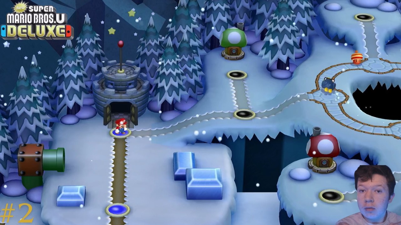 New Super Mario Bros U deluxe #2 mario part dans le froid