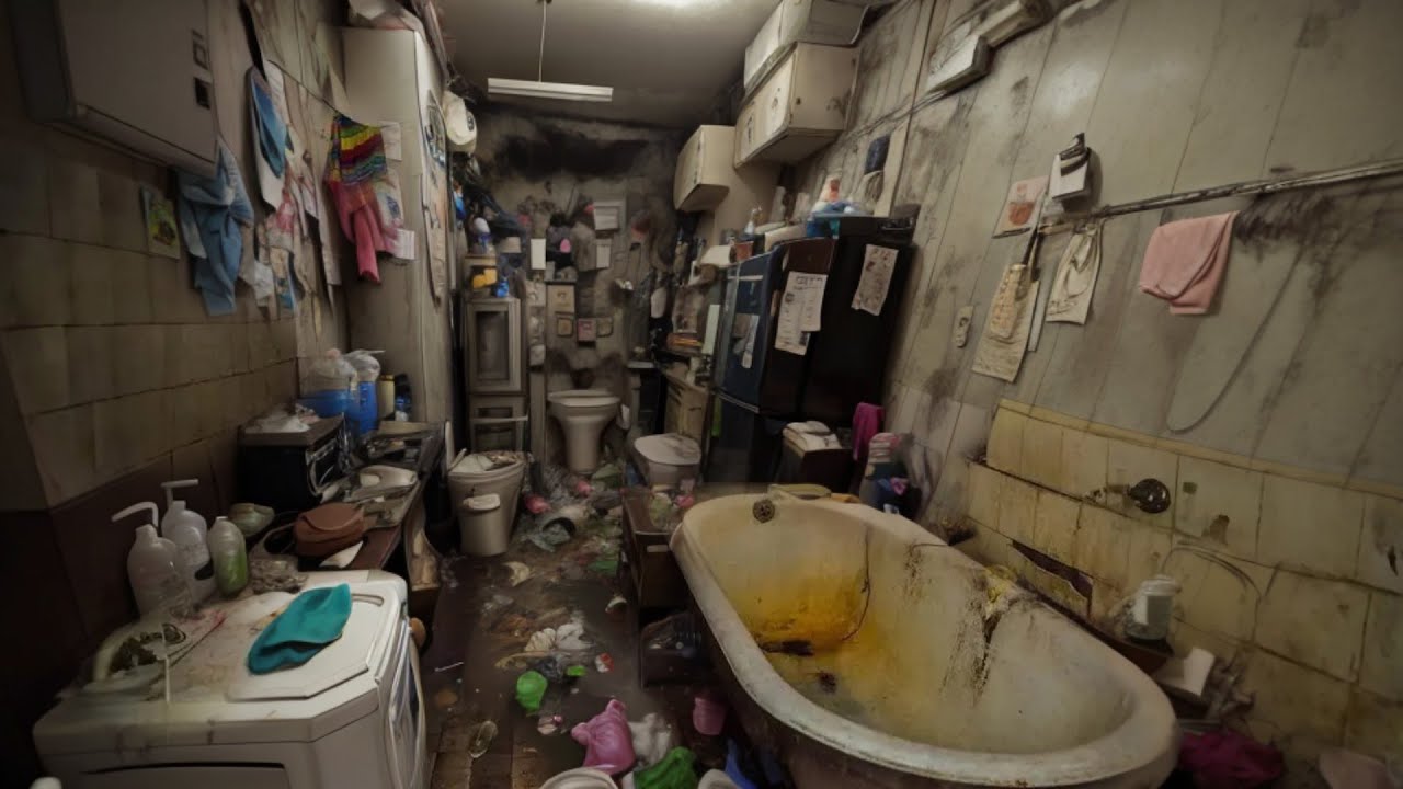 The old man lives alone😭 It is difficult for him to clean the filthy house😰 Cleaning #motivation