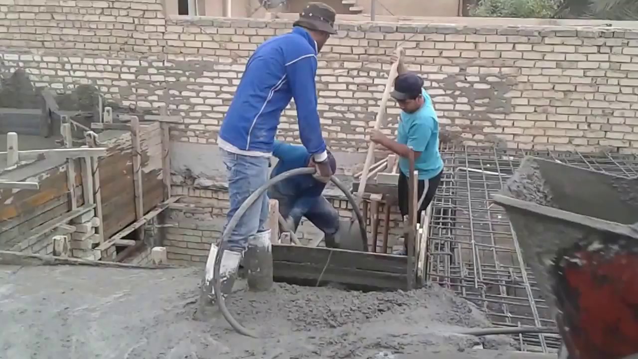 صب السقف في العراق بغداد حي البنوك / الحداد حسين الحاج جبار 07703986602