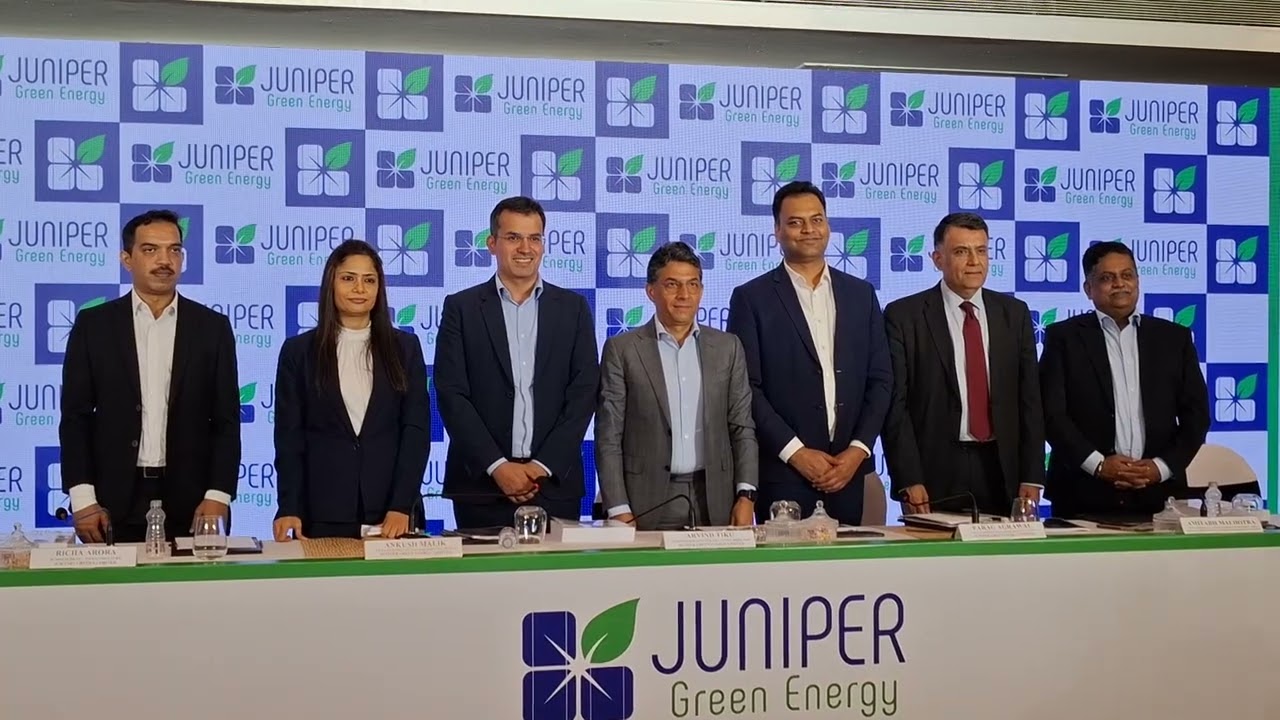 Juniper Green Energy Limited IPO MEET Press Conference in Mumbai. 