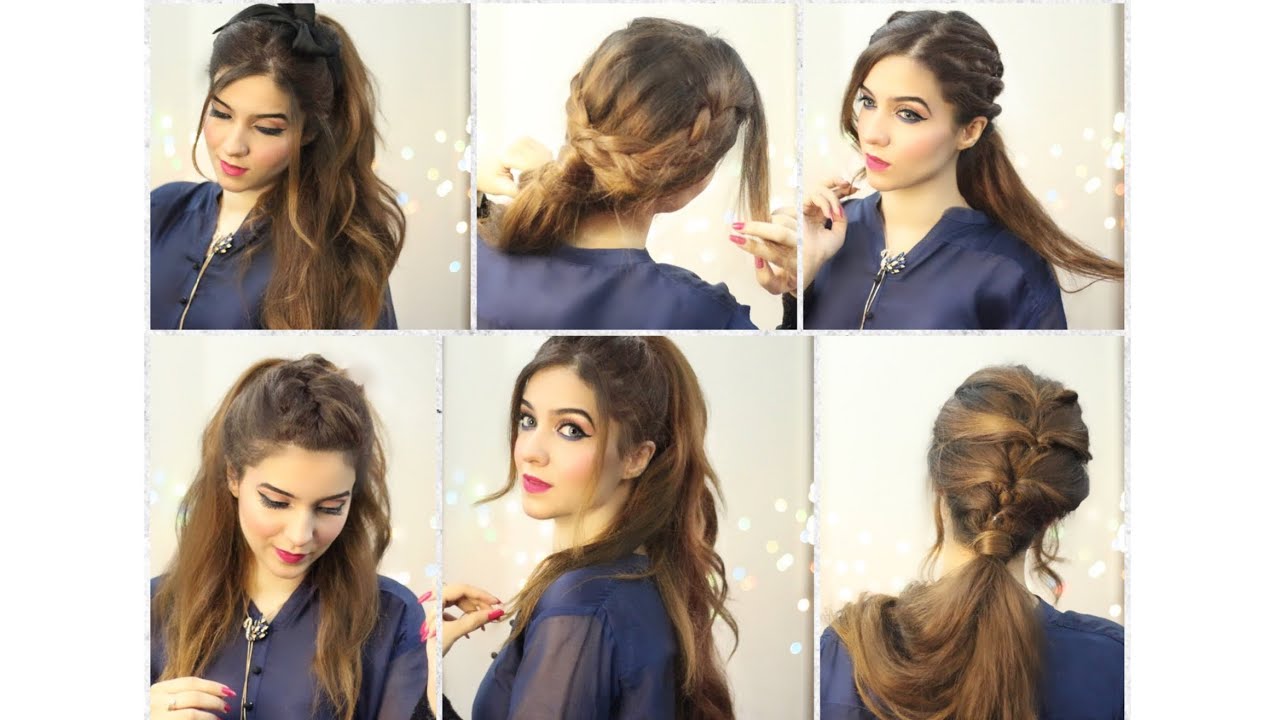Ponytail Styles | Summer Hair styles | hairstyles for school uni office | easy Hair styles for girls