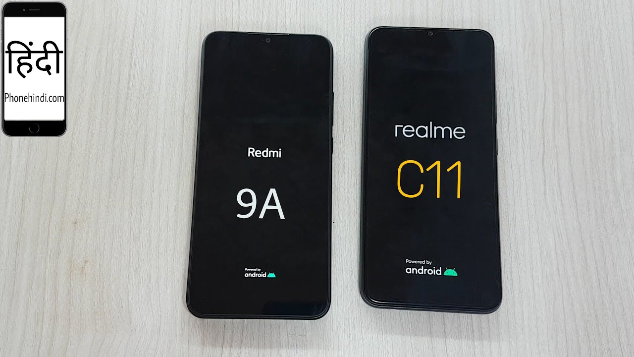 Realme C11 vs Redmi 9A full Comparison with Display, UI Features..