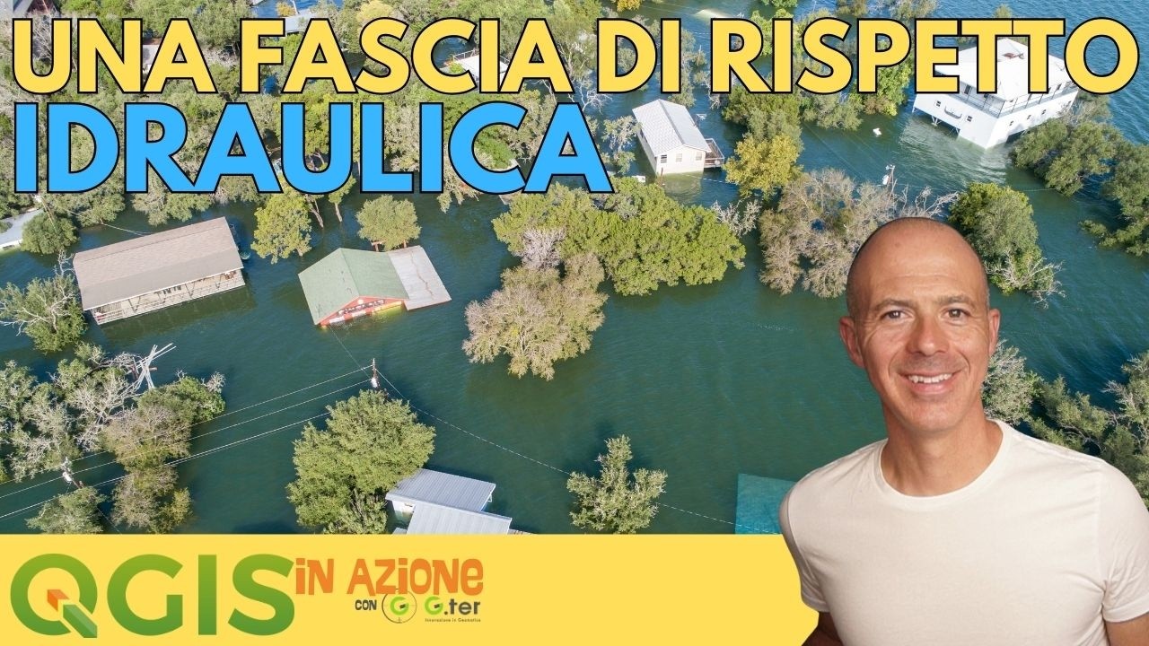QGIS: crea una fascia di rispetto idraulica in un Comune