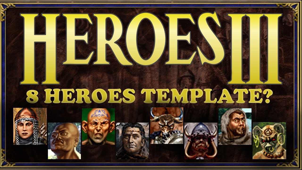 Heroes 3 - Skirmish - Standardní 8 hrdinová mapa po 4 letech!