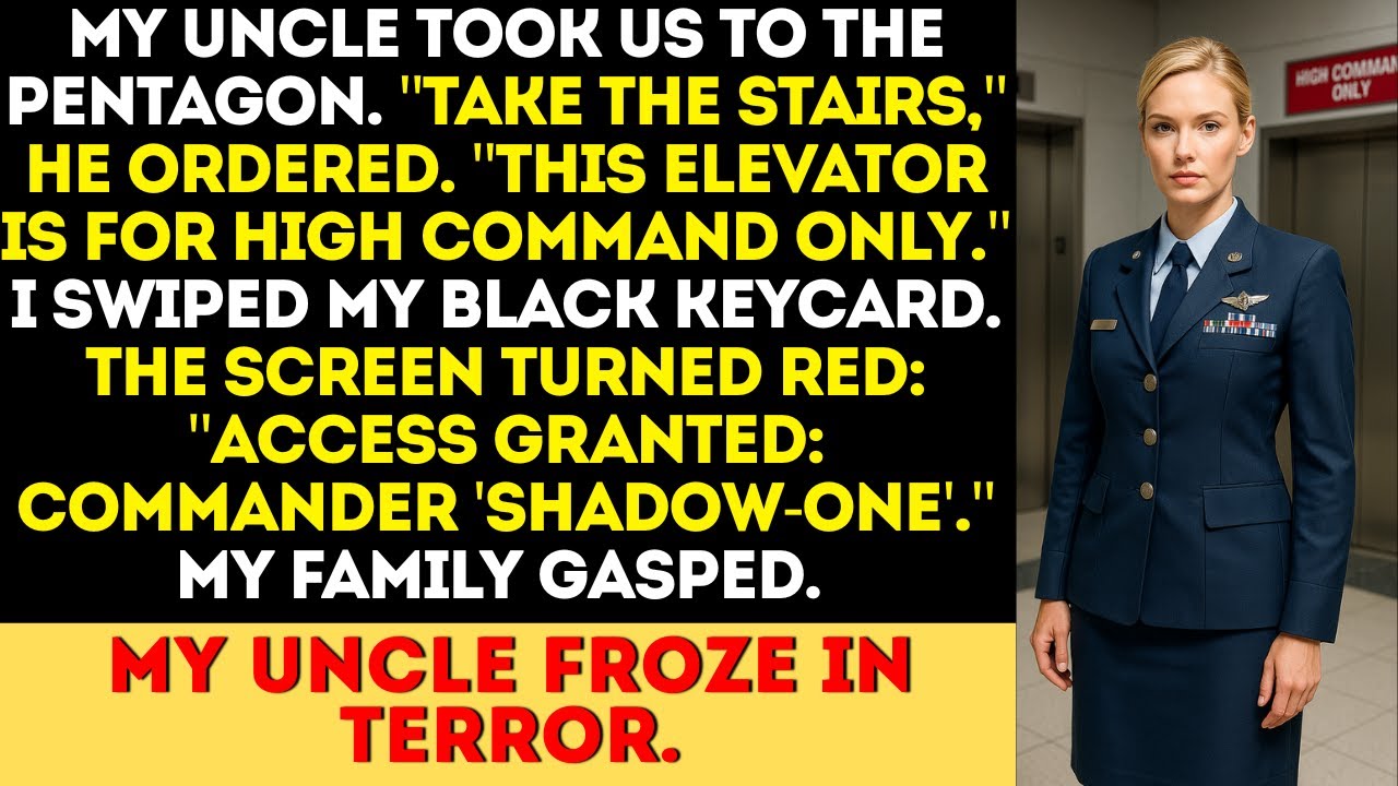 “This Elevator Is For VIPs,” My Uncle Sneered—Then The Screen Flashed My Secret Call Sign…