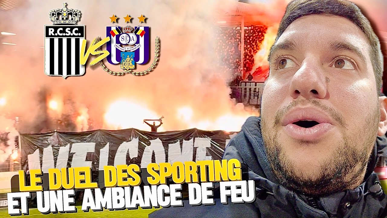 UNE AMBIANCE DE FOU POUR LE MATCH DES SPORTING (CHARLEROI VS ANDERLECHT - VLOTCH 35)