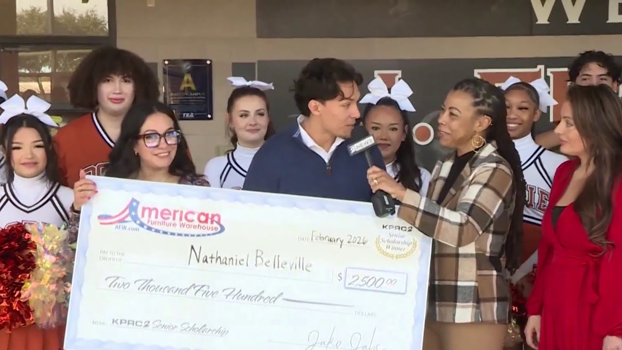 J. Frank Dobie HS senior Nathaniel Belleville is this week's Senior Scholarship winner!
