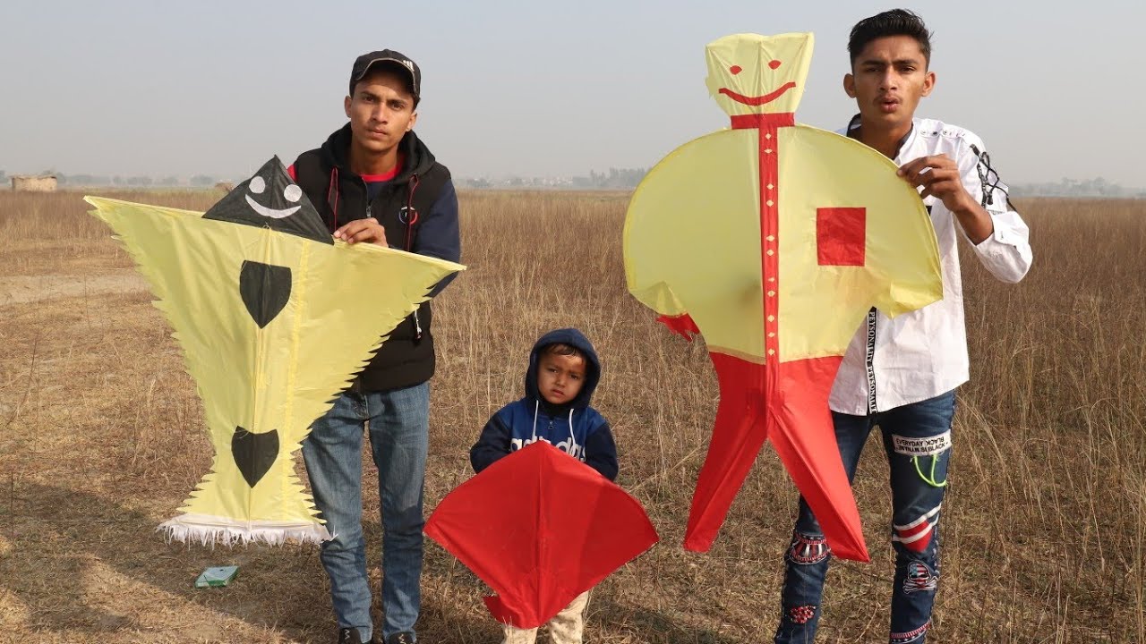 Man Kite Vs Bat Kite Kite Challenge | New Style Kite 2021