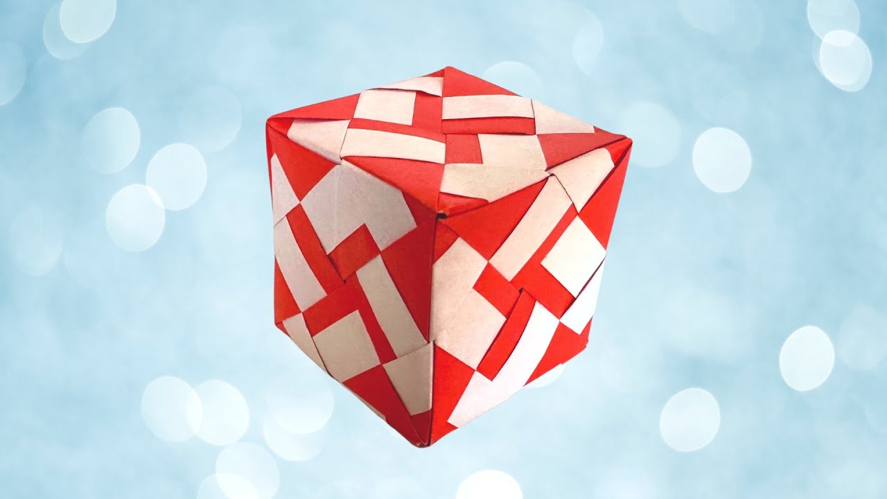Origami Cube - 12 units- sonobe unit variations