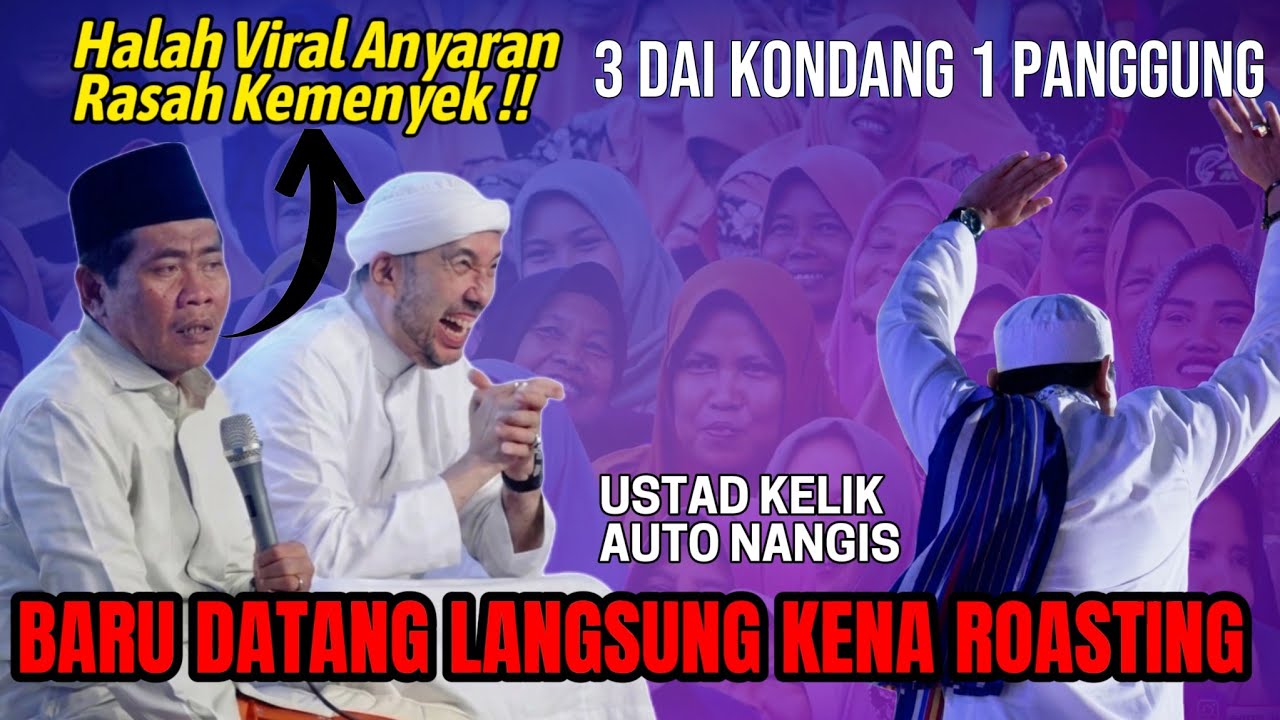 USTAD KELIK GUNAWAN KENA ROSTING ABAH ANZA || HABIB BIDIN SAMPAI KEKEL 
