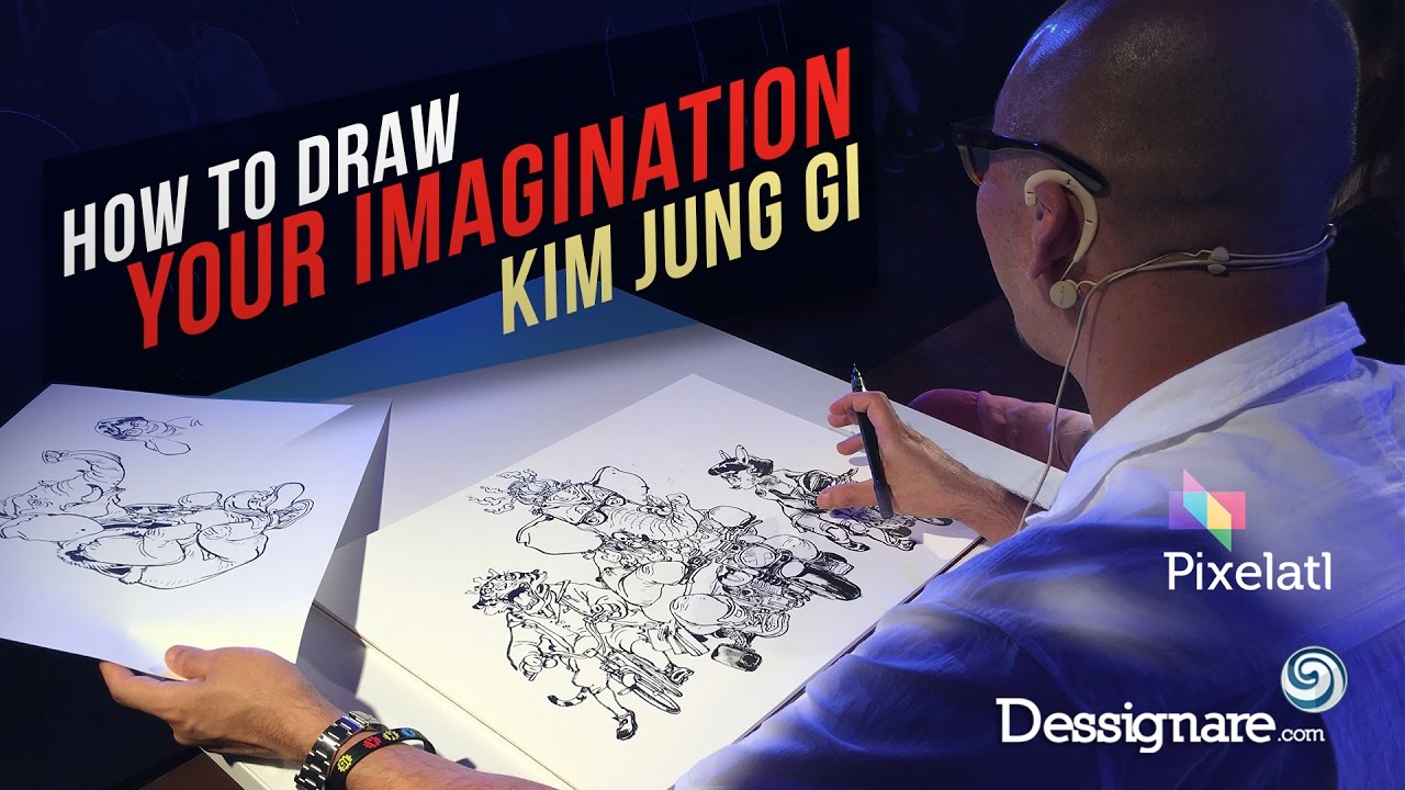 How to draw your imagination - Kim Jung Gi monumental artwork at Pixelatl