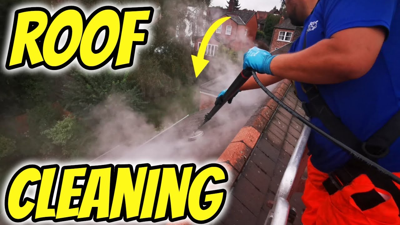 Cleaning A Roof Without Stepping Foot On It!