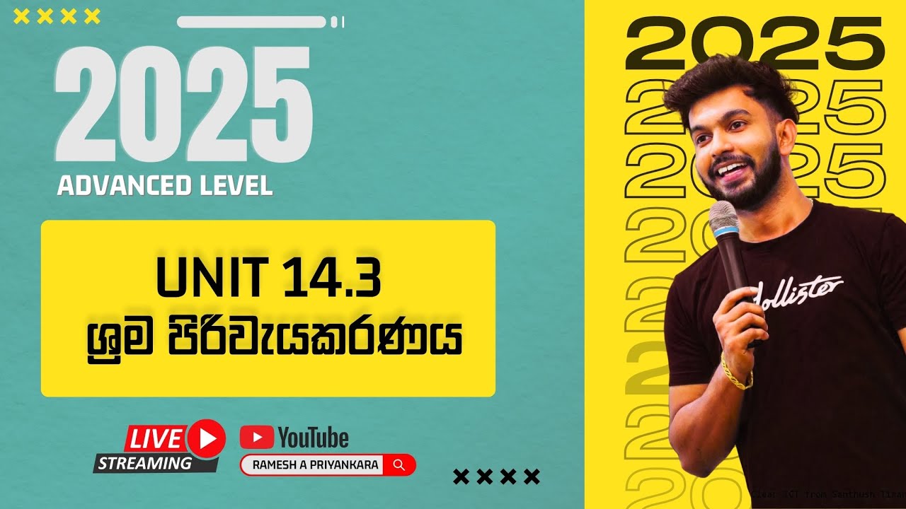 2025 AL - UNIT 14.3 - ශ්‍රම පිරිවැයකරණය / 076 - 7442829