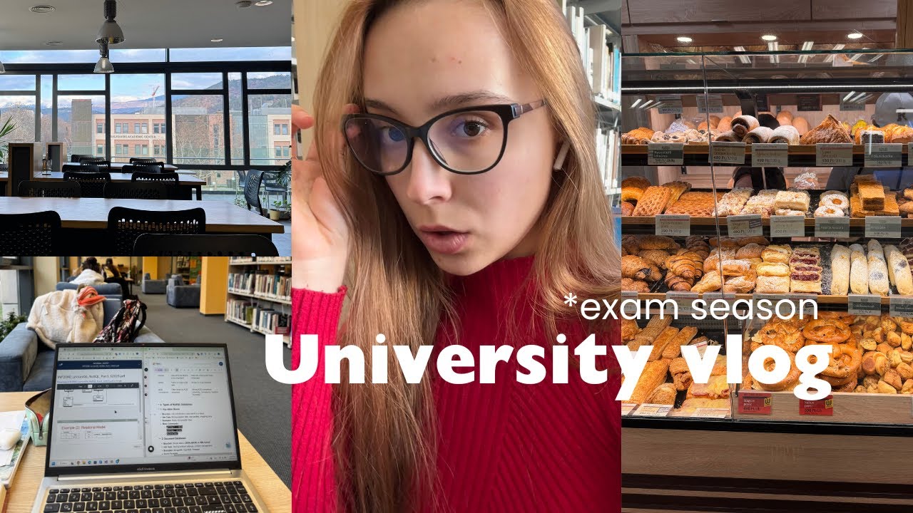 A day in my life as a finance student: exams week, library vlog, student meals