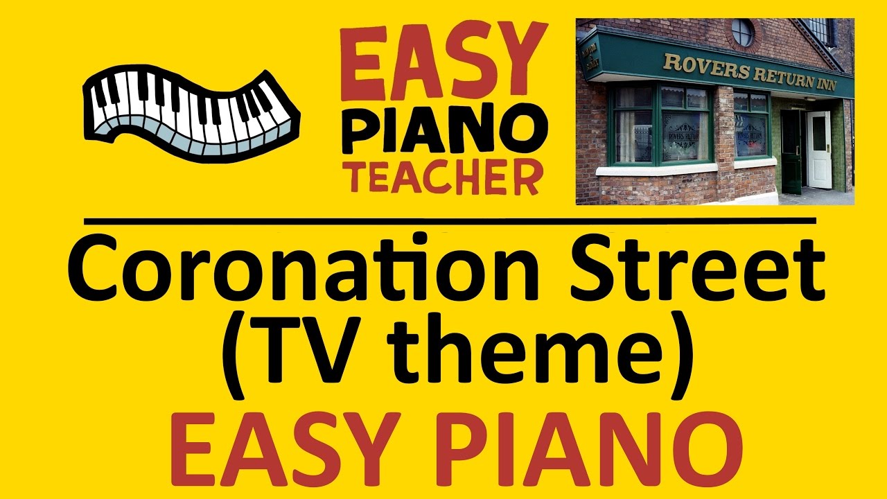 How to play Coronation Street (TV theme): EASY keyboard song! (Piano tutorial with note names) #EPT