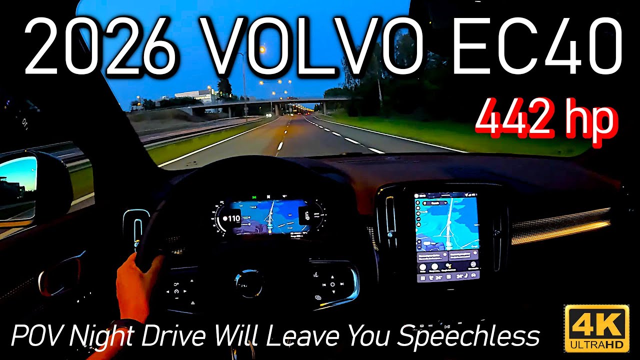 2026 Volvo EC40 (442 hp) POV Night Drive Will Leave You Speechless