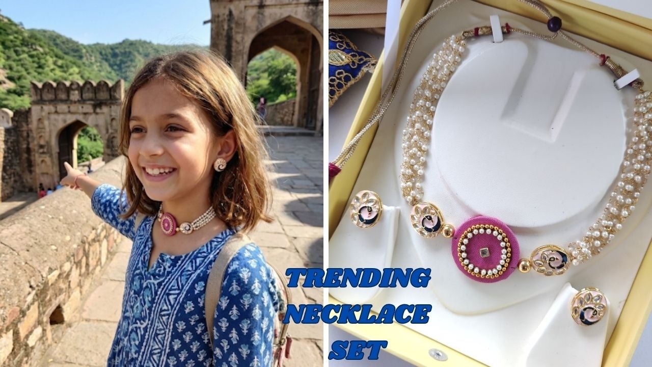 fabric jewellery making at home | handmade jewellery making tutorial | artificial jewellery making