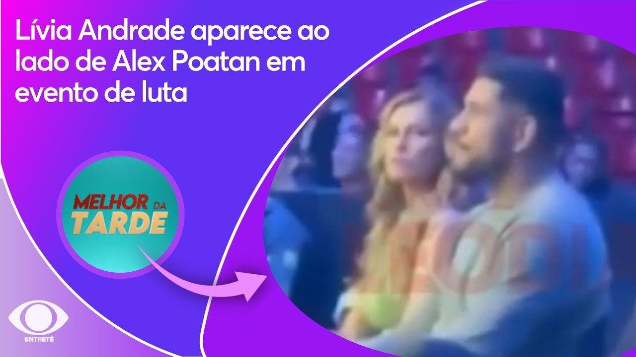 Lívia Andrade aparece ao lado de Alex Poatan em evento de luta