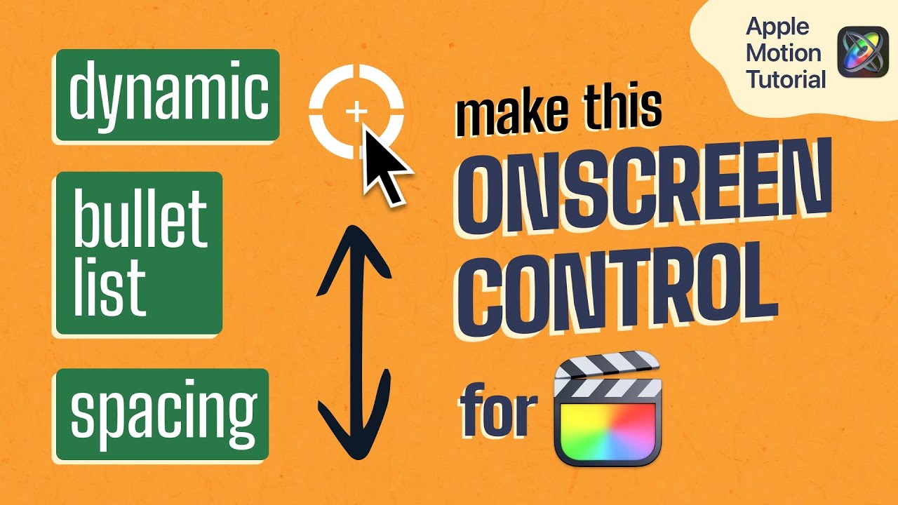 Create an Onscreen Control to Adjust Bullet List Spacing in Apple Motion for Final Cut Pro