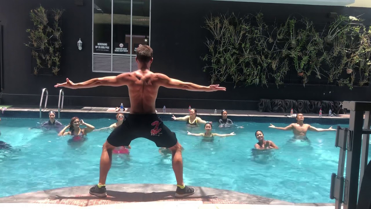Aqua Stretch in Bali ~ Versace on the Floor by Bruno Mars
