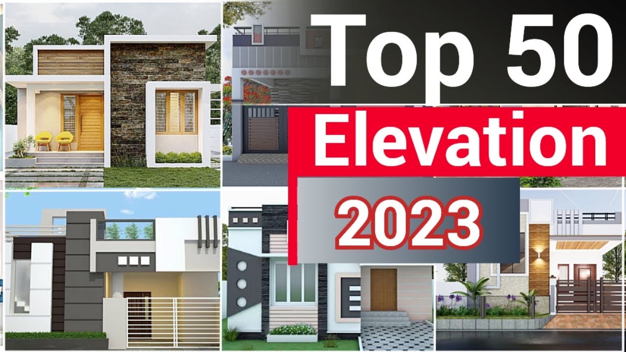 Top 50 latest single floor front elevation design  | 2023