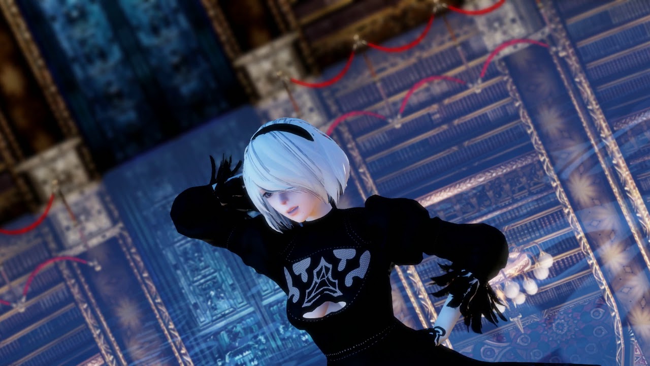 4K【MMD】Pink Cat NieR:Automata 2B【ray-MMD】