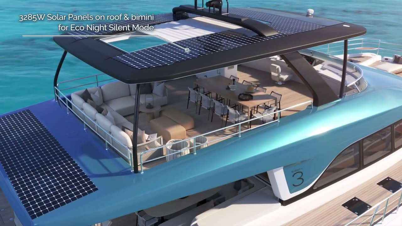 Luxury Motor Catamaran. Discover the new Lagoon EIGHTY 3 on this 3D video visit.