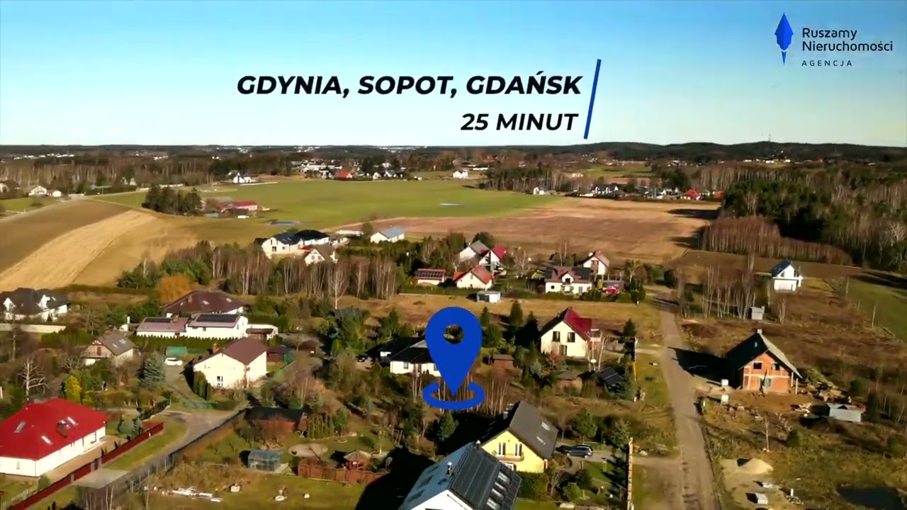 Działka Kielno sprzedaż   Lokalizacja Hyperlapse