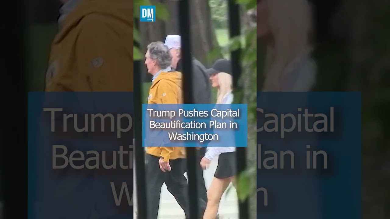 Trump Reviews Lafayette Park Restoration Work in Washington