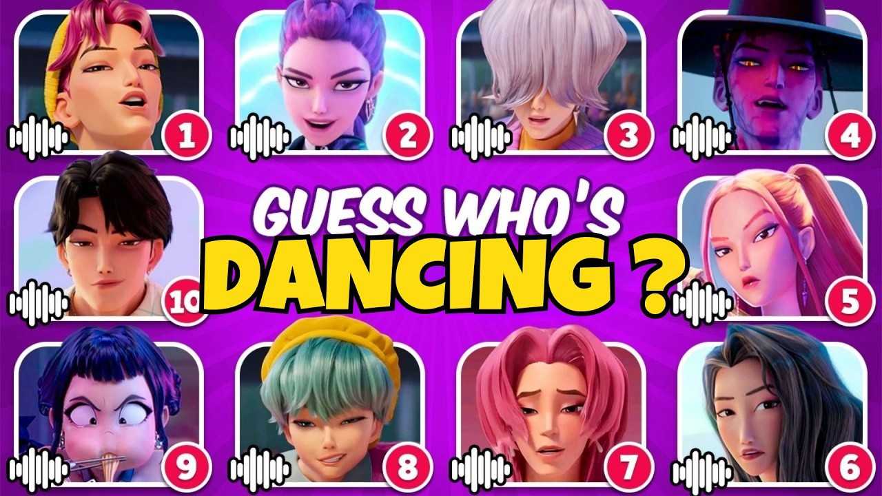 🔔 K-POP DEMON HUNTERS🎶DANCING VERSION💥Guess the Character 💕 Rumi | Zoey🔥Mira🔥Jinu🔥Soda Pop🔥