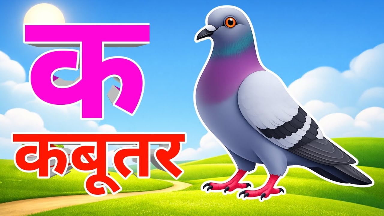 अ से अनार, आ से आम, हिंदी वर्णमाला, ka se kabutar, a se anar, aa se aam, हिंदीस्वरब्यंजन #kidssong